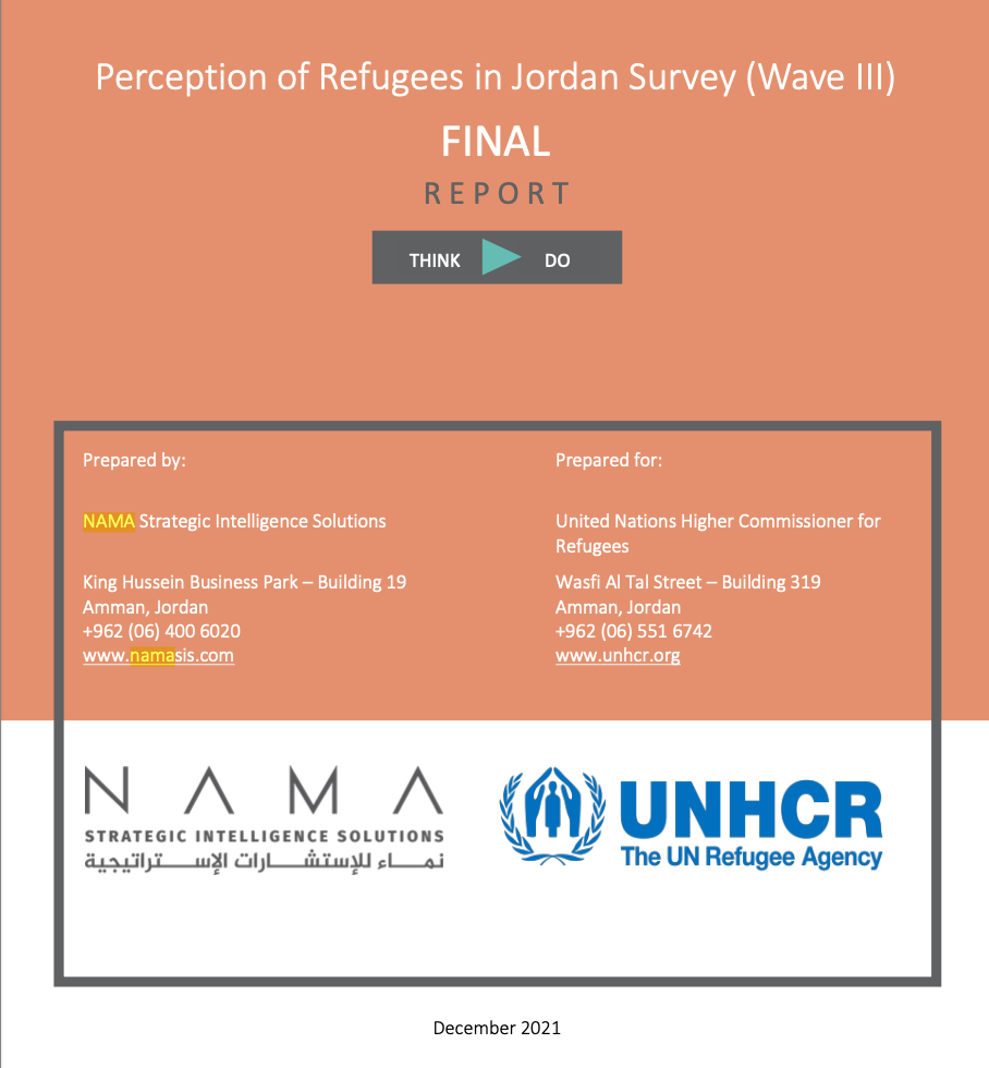 Perception of Refugees in Jordan Survey (Wave III)